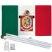 Oaxaca Mexico State 3' x 5' Polyester Flag, Pole and Mount