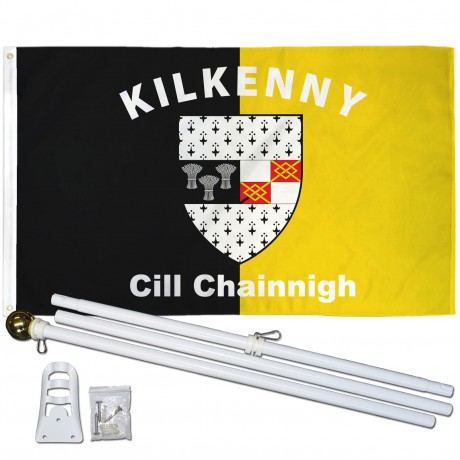 Kilkenny Ireland County 3' x 5' Polyester Flag, Pole and Mount