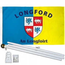 Longford Ireland County 3' x 5' Polyester Flag, Pole and Mount