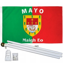 Mayo Ireland County 3' x 5' Polyester Flag, Pole and Mount