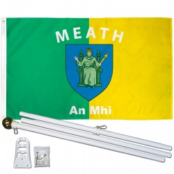Meath Ireland County 3' x 5' Polyester Flag, Pole and Mount