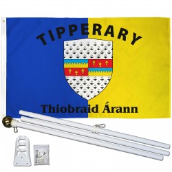 Tipperary Ireland County 3' x 5' Polyester Flag, Pole and Mount