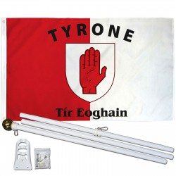Tyrone Ireland County 3' x 5' Polyester Flag, Pole and Mount