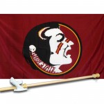 Florida State Seminoles 3' x 5' polyester Flag, Pole And Mount.