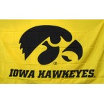 Iowa Hawkeyes Yellow 3'x 5' College Flag