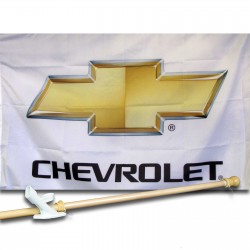 CHEVROLET  2 1/2' X 3 1/2'   Flag, Pole And Mount.