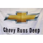 Chevy Runs Deep Logo Car Lot Flag