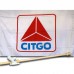 CITGO GAS OIL 2 1/2' X 3 1/2'   Flag, Pole And Mount.