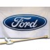 Ford Logo   2 1/2' X 3 1/2' polyester Car Lot Flag, Pole And Mount.