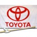 TOYOTA  2 1/2' X 3 1/2'   Flag, Pole And Mount.