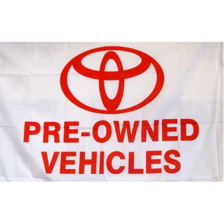 Toyota Pre-Owned Vehicles Car Lot Flag