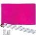 Solid Magenta 3' x 5' Polyester Flag, Pole and Mount