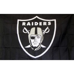 Oakland Raiders Shield 3' x 5' Polyester Flag