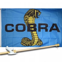 COBRA 3' x 5'  Flag, Pole And Mount.