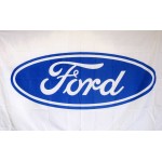 Ford White 3' x 5' Polyester Flag