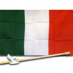 ITALY COUNTRY 2' X 3'  Flag, Pole And Mount.