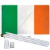 Ireland 2' x 3' Polyester Flag, Pole and Mount