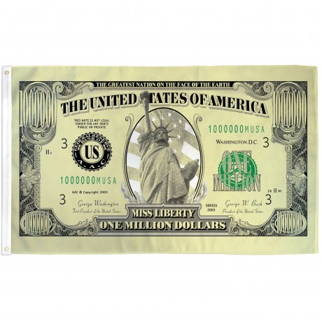 Million Dollar Bill 3' x 5' Polyester Flag