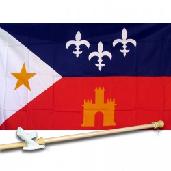 Acadiana 3' x 5' Country Flag, Pole And Mount