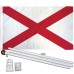 Alabama State 3' x 5' Polyester Flag, Pole and Mount
