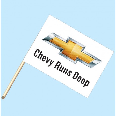 Chevy Runs Deep Flag/Staff Combo