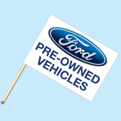 Ford Pre-Owned Flag/Staff Combo