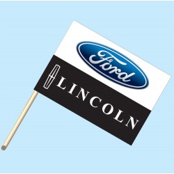 Ford Lincoln Flag/Staff Combo