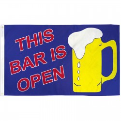 This Bar Is Open 3' x 5' Polyester Flag