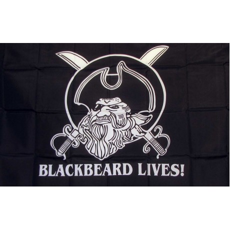Black Beard Lives 3'x 5' Pirate Flag