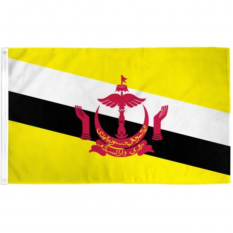 Brunei 3' x 5' Polyester Flag