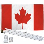 Canada 3' x 5' Polyester Flag, Pole and Mount
