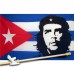 CHE GUEVARA CUBA 3' x 5'  Flag, Pole And Mount.