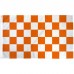 Checkered Orange & White 3' x 5' Polyester Flag