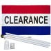 Clearance Patriotic 3' x 5' Polyester Flag, Pole and Mount