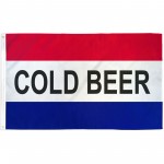 Cold Beer 3' x 5' Polyester Flag