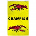 Crawfish Vertical 3' x 5' Polyester Flag