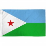 Djibouti 3' x 5' Polyester Flag