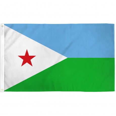 Djibouti 3' x 5' Polyester Flag