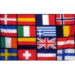 European Nations Soccer 3'x 5' Novelty Flag