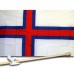 Faroe Island Country 3' x 5'  Flag, Pole And Mount