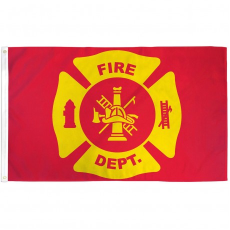 Fire Department 3'x 5' Novelty Flag
