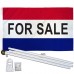 For Sale Patriotic 3' x 5' Polyester Flag, Pole and Mount