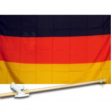 GERMANY COUNTRY 3' x 5'  Flag, Pole And Mount.