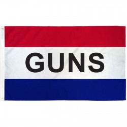 Guns Patriotic 3' x 5' Polyester Flag