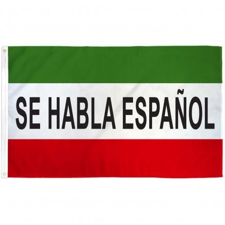 Se Habla Espanol 3' x 5' Polyester Flag