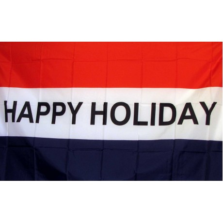 Happy Holiday 3' x 5' Polyester Flag