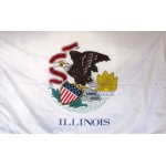 Illinois 3'x 5' Solar Max Nylon State Flag