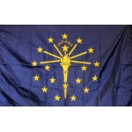 Indiana 3'x 5' Solar Max Nylon State Flag