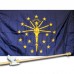 INDIANIA 3' x 5'  Flag, Pole And Mount.