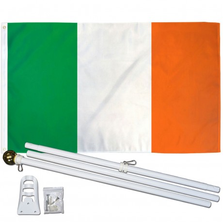 Ireland 3' x 5' Polyester Flag, Pole and Mount